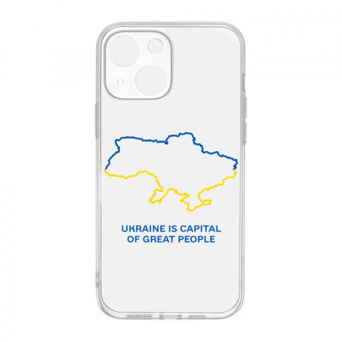 Патріотичний чохол для iPhone 13 з малюнком "Ukraine"